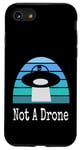 Coque pour iPhone SE (2020) / 7 / 8 Drone extraterrestre drôle UFO Not A Drone Night Sky Design Sarcasme