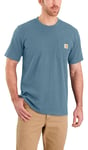 Carhartt K87 Pocket S/S T-Shirt Men Thundercloud Heather-HH5 XXL - Fri frakt