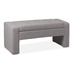 Banquette Coffre Bouclette "Max" 107cm Gris