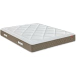 Epeda - Matelas 100% ressorts, épaisseur 27cm, accueil ferme - 180x200 cm - sépia