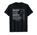 Wednesday Black Is My Happy Color Silhouette Poster T-Shirt