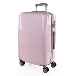 ITACA - Suitcase Medium Size - PC Polycarbonate Medium Suitcase Hard Shell Suitcase - Lightweight 20kg Suitcase with TSA Combination Lock - Lightweight and Resistant Travel Medium Size Suitcase, Pink