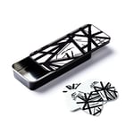 Jim Dunlop EVHPT03 Frankenstien Pick Tin - Black/White,0.60mm