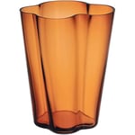 Iittala Aalto 1062560 Vase en Verre Couleur cuivre 21,4 x 21,4 x 27 cm