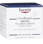 2x Eucerin UreaRepair original 5% Urea Cream For Dry and rough skin 75ml