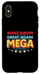 Coque pour iPhone X/XS Pro EU - Make Europe Great Again - Mega - Style bande dessinée