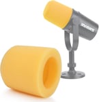 Mv7/Mv7+ Microphone Bonnette Micro Anti Pop - Mv7+ Mousse Micro Filtre Anti-Pop Anti Bruit Professionel Filtre En Mousse Pour Réduire Bruit Compatible Avec Mv7 Micro Par ¿Jaune¿