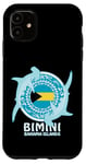 Coque pour iPhone 11 Requin Marteau Bimini Îles Bahamas Drapeau des Bahamas