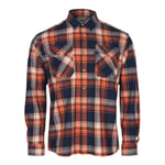 Pinewood Härjedalen Skjorta Navy/ Orange - L