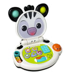 VTech Baby Discovery Zebra Laptop, Interactive Baby Toy with Lights, Music, Letters and Numbers, 2 Modes of Play, Motor Skills Development, Gift for Ages 3, 6, 9, 12 Months +, English Version