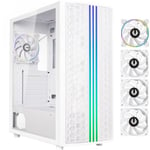 Boitier PC - BITFENIX Saber Mesh (Blanc) - Moyen tour - ATX - 3x120mm + 1X120mm LED A-RGB