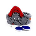 Technaxx Benjamin the Elefant Headband Headphones for Kids & Toddlers - Good for Travelling, Music Listening, Sleeping - Soft Fleece Comfortable Material - Volume Limited and Size Adjustable Eye Mask