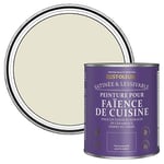 Rust-Oleum Peinture Blanche Résistante à l'eau pour Faïence de Cuisine, Finition Satinée - Huître 750ml