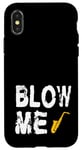 Coque pour iPhone X/XS Saxophone Alto Ténor Orchestre Camp Jazz Indie