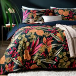 Habitat Cotton Christmas Botanical Bedding Set - Kingsize Multicoloured