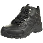 Skechers Men's Relment Traven High Rise Hiking Boots, Black Leather, 9 UK