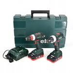 1000001719306 Metabo set BW BS18LTBL+BS18Q+2x3,5Ah, black-green Metabo