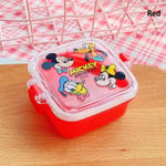 Lunchbox Barn Tecknad Bento Box Mikrovågsugn Snack Innehåll Red