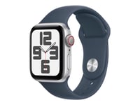 Apple Watch SE (GPS + Cellular) - 2a generation - 40 mm - silveraluminium - smart klocka med sportband - fluoroelastomer - stormbl¨ - bandstorlek: M/