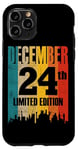 iPhone 11 Pro December 24 Limited Edition 24th Day Retro Vintage Birthday Case