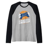 Never Without My Controller Retrogaming Video Game Gift Raglan Baseball Tee