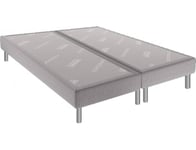 Sommier 2 x 80 x 200 Somnilat 2x80x200 (160x200cm) bellini gris perle