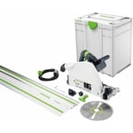 Scie circulaire ts 75 EBQ-Plus-FS - 1600W Ø210 mm Festool avec Rail fs 1400/2 + lame Wood universal - 576115