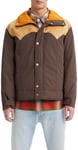 Levi's Men's Webster Western Puffer Jacket, Chocolate Brown, XL