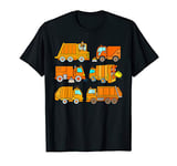 Trash Trucks Garbage Truck Rubbish Collection Kids Boys T-Shirt