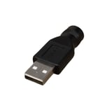 Adaptateur prise femelle vers USB 2.0 mâle/femelle,prise d'alimentation 5V cc,5.5x2.1mm,couleur noire - Type male