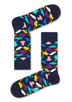 Happy Socks Men's Hats Socks, Black, 10-Jul UK