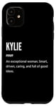 Coque pour iPhone 11 Kylie Gifts Nom une femme exceptionnelle