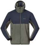 Bergans Bergans Men's Vaagaa Windbreaker Jacket  Green Mud/Navy Blue M, Green Mud/Navy Blue