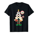 Merry Christmas Literary Holiday Book Elf Tree T-Shirt