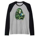 Gaia's Embrace: A Pagan Tribute to Mother Earth on a Tee new Raglan Baseball Tee