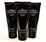 3x Agent Provocateur Fatale Pink Body Cream for her, 100ml