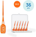 TEPE Easypick Dental Picks, Size Xs/S, orange, Pacl of 36