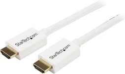 Cable Hdmi Cl3 Avec Ethernet-7M-Cable Ultra Hdmimural-Cordon Hdmi Haut Debit 4K 30Hz Uhd-10.2 Gbps-Cable Video/Affichage Hdmi 1.4-30Awg-Blanc(Hd3Mm7Mw)