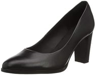 Clarks Femme Kaylin Cara Pumps, Cuir Noir, 38 EU