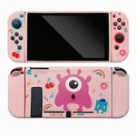 H29-söpö sarjakuva-animekotelo Nintendo Switch NS Joy Con -ohjaimelle Shell Kawaii Pink Pehmeä silikoni suojakuori tarvikkeet