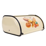 Metal Bread Box Bread Bin Type Large Capacity Easy Cleaning For Biscuit For