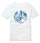 Yugioh Blue Eyes White Dragon T Shirt White