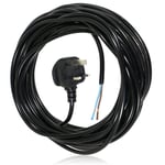 XL Extra Long 12M Metre Black Cable Mains Power Lead for DYSON Vacuum (UK Plug)