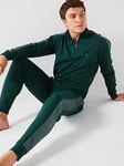 BOSS Tracksuit Regular Fit 1/4 Zip Loungewear Jacket, Dark Green, Size M, Men