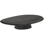 04 Low Dune Cake Stand, Black, Sort