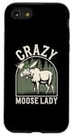 iPhone SE (2020) / 7 / 8 Crazy Moose Lady Funny Moose Case