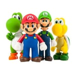 Super Mario Boîte Set 4 Figurine Large Collection 12cm Yoshi Luigi Koopa Neuf