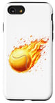 Coque pour iPhone SE (2020) / 7 / 8 brûlant balle de tennis feu joueur de tennis