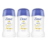 Dove Original Stick Déodorant Antitranspirant avec Crème 40ml Pack de 3, 6