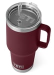 Yeti Rambler 35 Oz/994 ml Straw Mug termosmugg Wild Vine Red OneSize - Fri frakt